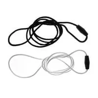 Koordje voor kauwketting in wit en zwart