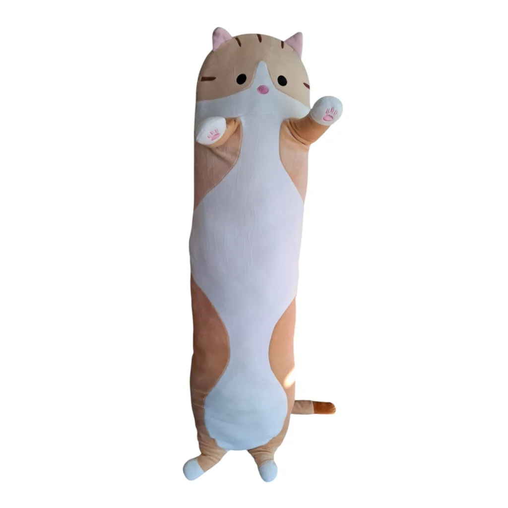 Gele knuffelkat